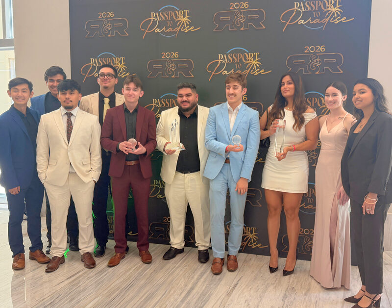 The Raedemption Marketing team at a company awards event